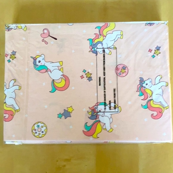 Baby Sheet Set ChapelGate 100% Cotton PinkUnicorn - Picture 4 of 5